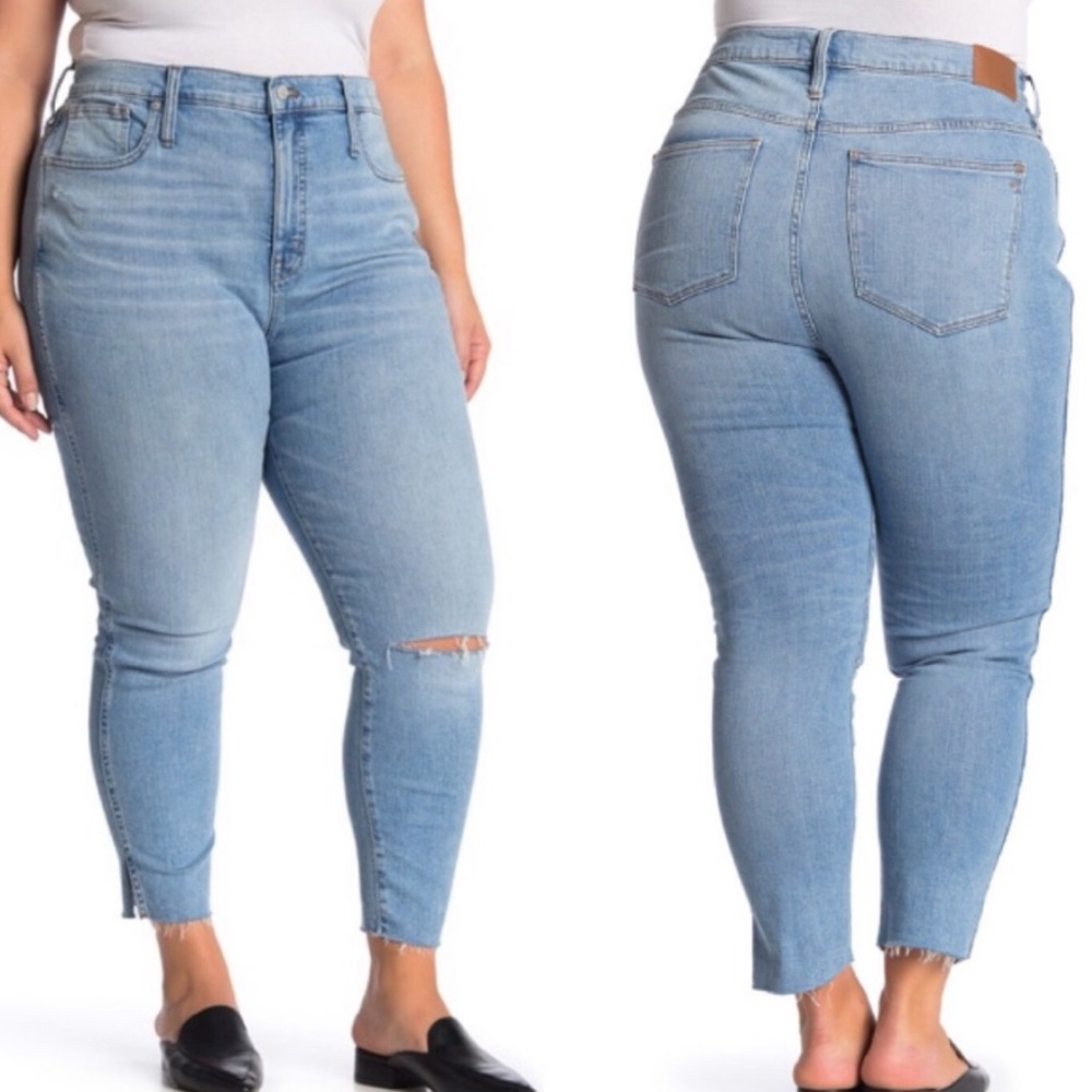 Madewell High Rise Skinny Crop Jeans 37 NWT Blue